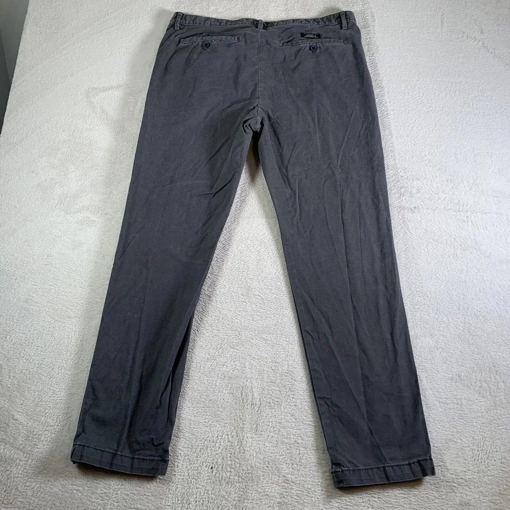 Banana‎ Republic Pants Mens 35x32(35x30) Gray Skinny Fit Chino Stretch Cotton